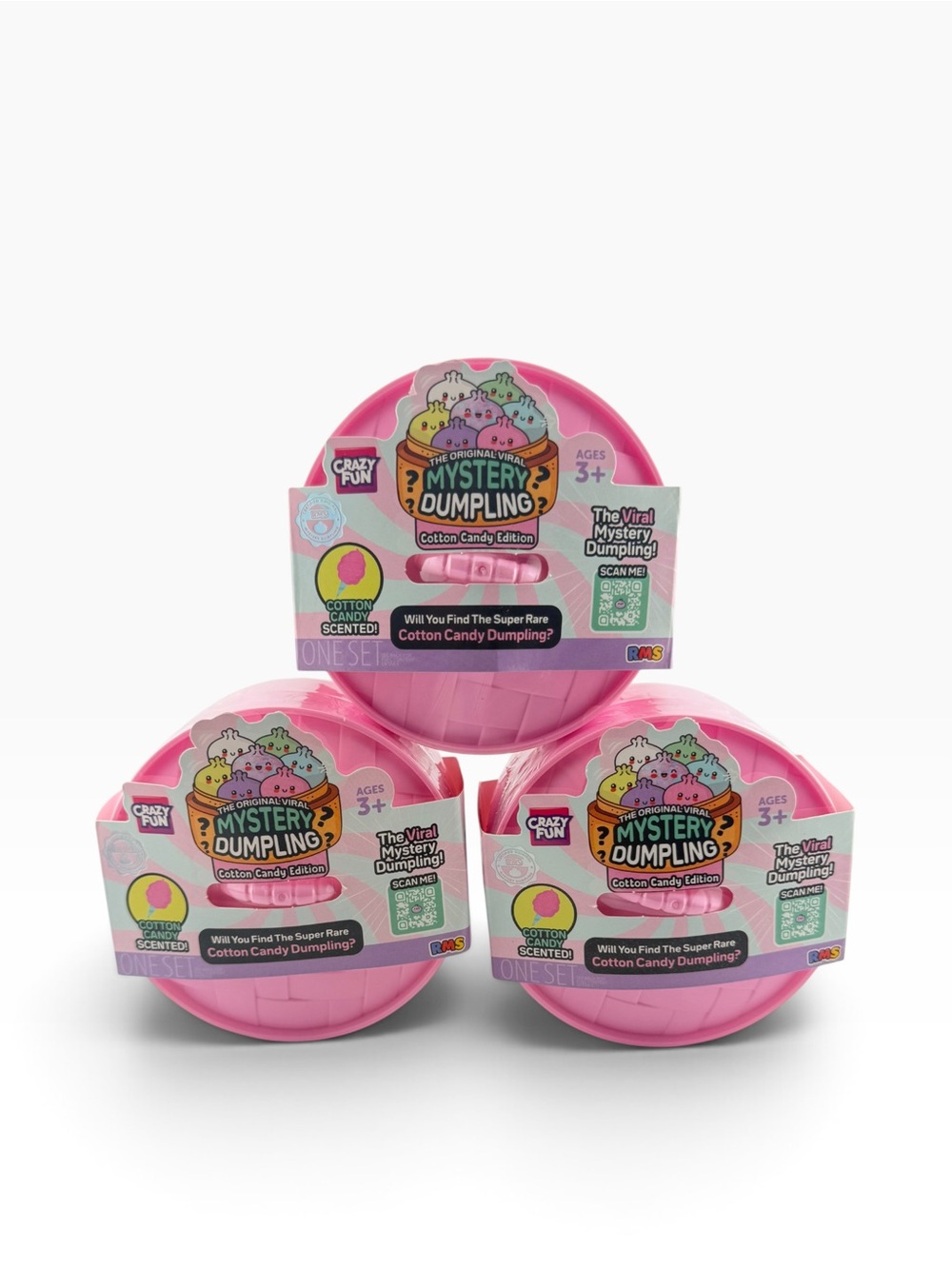 Brand New RMS Mystery Dumpling Cotton Candy Edition Bundle of 3